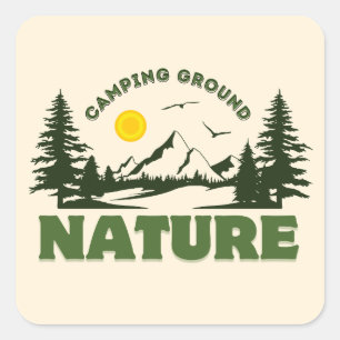 Fetter Camping / Outdoors Aufkleber   Mach einen S