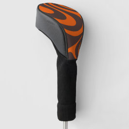 Fetter dynamischer Terrakotta-Braun-Schwünge Golf Headcover