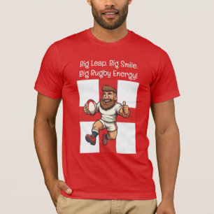 Fetter England Rugby Leap Motif T-Shirt