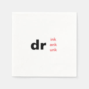 Fetter Grafik Drink Trank Betrunken Ende Wahl Cock Serviette