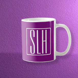 Fetter moderner 3 Anfangsbuchstaben Monogramm   We Kaffeetasse