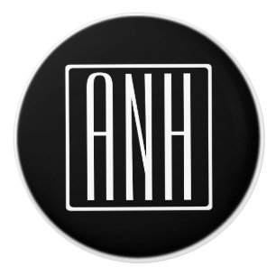 Fetter Moderner 3 Anfangsbuchstaben Monogramm We Keramikknauf