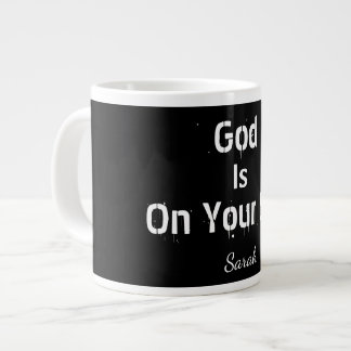 Fetter Moderner Schwarzer Name Glaube Gott Ist Auf Jumbo-Tasse