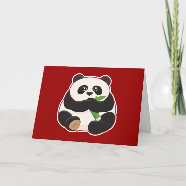 Fetter Panda Karte (Vorderseite)