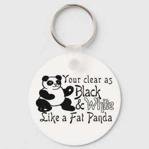 Fetter Panda Schlüsselanhänger