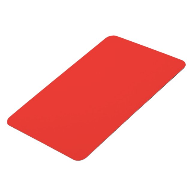 Fetter roter Vollton-Hintergrund Magnet (Linke Seite)