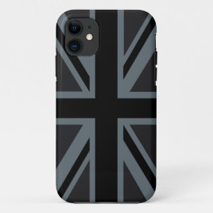 Fetter schwarzer Union Jack Case-Mate iPhone Hülle