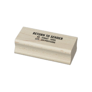 Fetter Stil - Zurück an Absender - Unternehmen/Fir Gummistempel