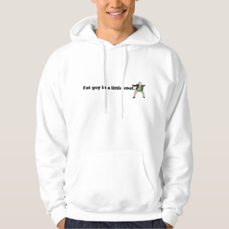 fetter Typ in einem kleinen Mantel Hoodie