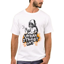 Fetter Urban Street Art Graffiti-Stil T-Shirt