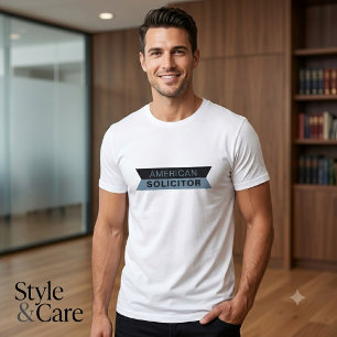 Fettes Amerikanisches Anwalt Grafik Text Herren T- T-Shirt