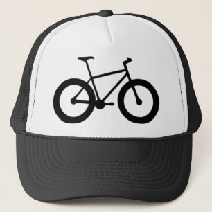 fettes müdes Fahrrad Truckerkappe