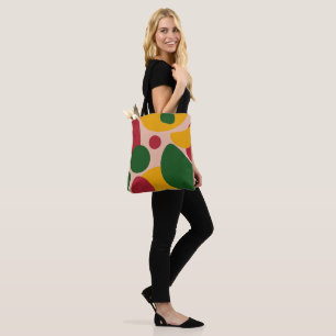 Fettes Retro-Abstraktes-Formen-Muster Tasche