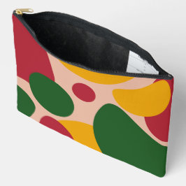 Fettes Retro-Abstraktes-Formen-Muster Zubehörtasche