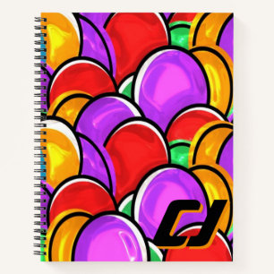 Fettes Retro-Welliges Pop-Art-Notizbuch mit indivi Notizbuch