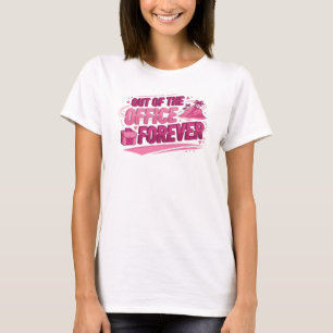 Fettes Rosa AUS DEM BÜRO Kunst Druck T-Shirt