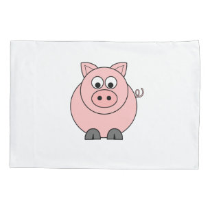 Fettes rosa Piggy Kissenbezug