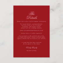 Fettes Rosa-Rot Minimalistisches Skript Hochzeitsd
