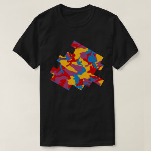 Fettes Tarnmuster Digitale Skizze T-Shirt