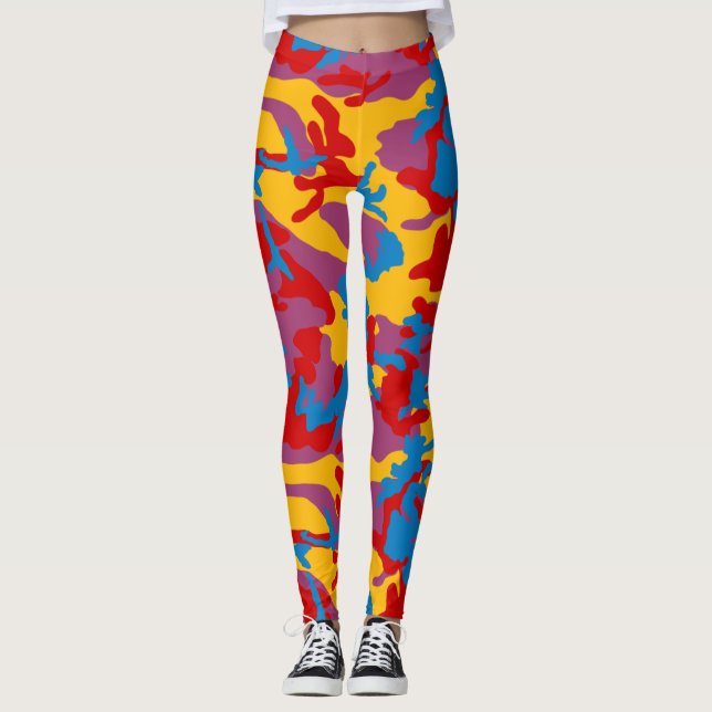 Fettes Tarnmuster Leggings (Vorderseite)