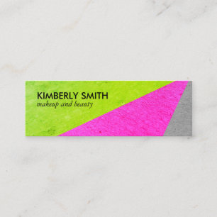 Fettfarbige Chic-Farbblöcke Mini Visitenkarte