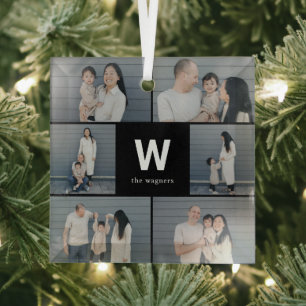 Fettfarbiges, bearbeitbares Foto Ornament Aus Glas