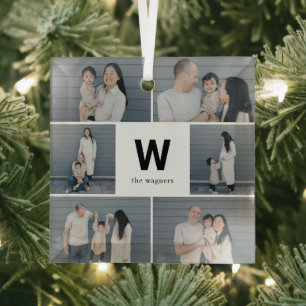 Fettfarbiges, bearbeitbares Foto Ornament Aus Glas