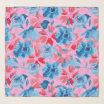 Fettfloral in Rosa und Blau Schal<br><div class="desc">Mit diesem Rot-, Blau- und Pink-Rhapsody-Chiffonschal verwöhnen Sie sich in lebhaften Blumen! Mit fett roten und blauen Blumen, rosa Blumenherzen und spielerischen Punkten auf einem knusprigen weißen Hintergrund ist dieser leichte, luftige Schal das perfekte Accessoire. Ob zum Ankleiden oder zum Hinzufügen eines Pops von Farbe in den Alltag, dieses künstlerisch-blumengeschmückte...</div>