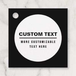 Fettformatierte, benutzerdefinierbare Textvorlage Geschenkanhänger