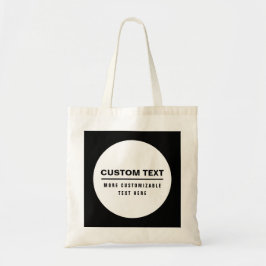 Fettformatierte, benutzerdefinierbare Textvorlage Tragetasche