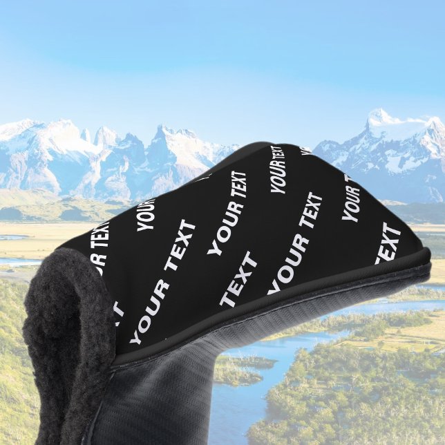 Fettformatierter bearbeitbarer Name | Einfach Schw Golf Headcover (Von Creator hochgeladen)