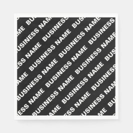 Fettformatierter bearbeitbarer Name | Einfach Schw Serviette