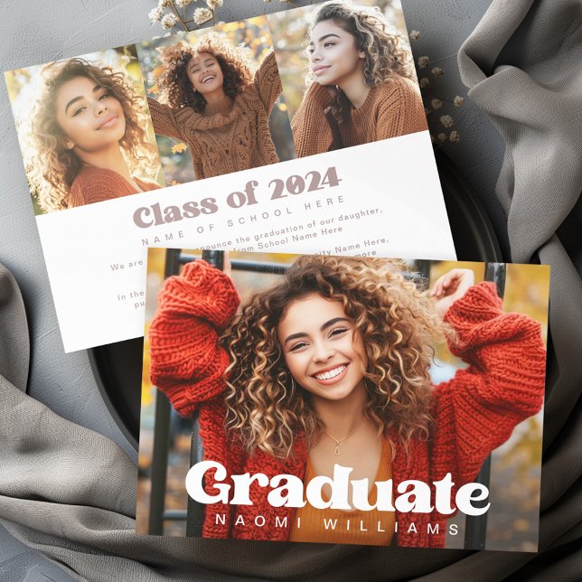 Fettformatierung eines beliebigen Schriftartes 4 F Ankündigung (Bold any color font 4 photo graduation announcement)