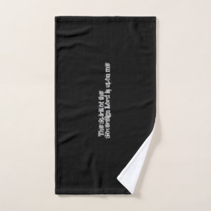 Fettformatige Typografie inspirierende Bibeltextgy Handtuch