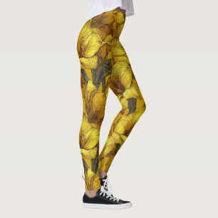Fettgedruckte Amaryllis Luxus-Kleidung Gewichthebe Leggings