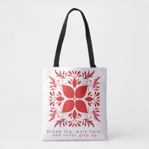 Fettgedruckte botanische Zitat-Jumbo-Tasche Tasche