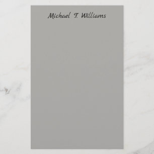 Fettgedruckte Handschrift klassisch grau elegant m Briefpapier