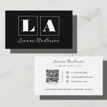 Fettgedruckter Monogramm-QR-Code Unternehmen