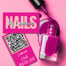 Fettgedruckter Nagel-Künstler Hot Pink Hintergrund