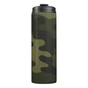 Fettgedrucktes Tarnmuster Outdoor-Enthusiasten Jäg Thermosbecher
