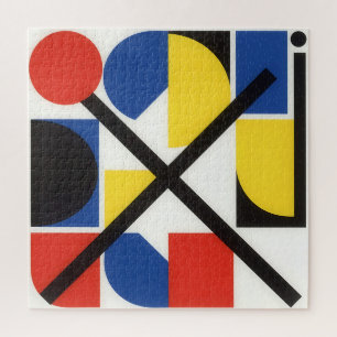 Fettgeometrische Bauhaus-Suprematistische Kunst