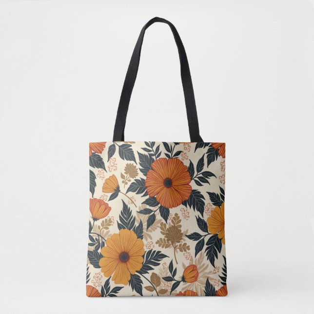 Fettgewebte Geometrie Tote Bag Tasche (Vorderseite)