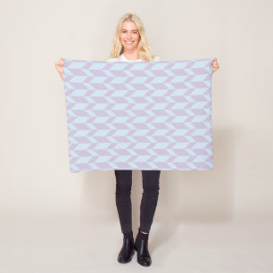 Fettgewebte, zweiteilige, Zickzack Stripe-Pulver-P Fleecedecke