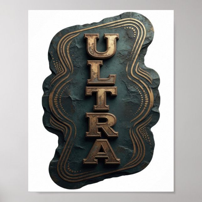 Fettgold ULTRA Fett Design Poster (Vorne)