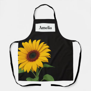Fettige Sonnenblumen-Küchenschürze modern Schürze