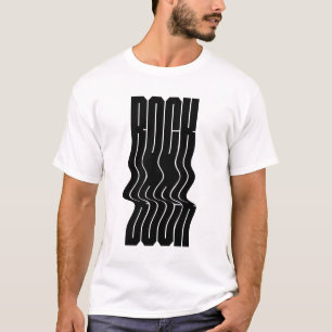 fettiges Rock-Logo-Design T-Shirt