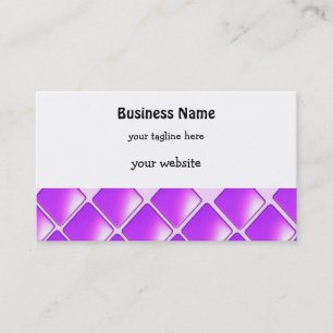 Fettiges violettes Diamantmuster Visitenkarte