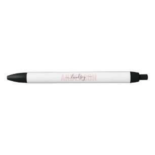 Fettkalligraphie Pink Personalisiert Kugelschreiber