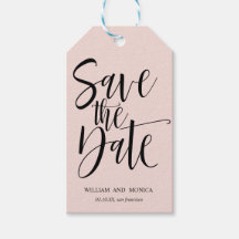 Fettkalligraphie | Schwarz rosa modern Save the Da