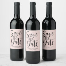 Fettkalligraphie | Schwarz rosa modern Save the Da